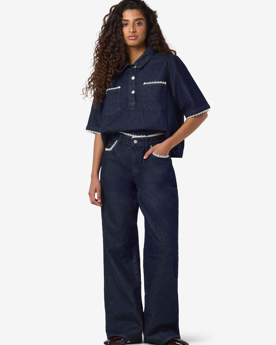 NMADRIANA LOOSE LACE JEANS