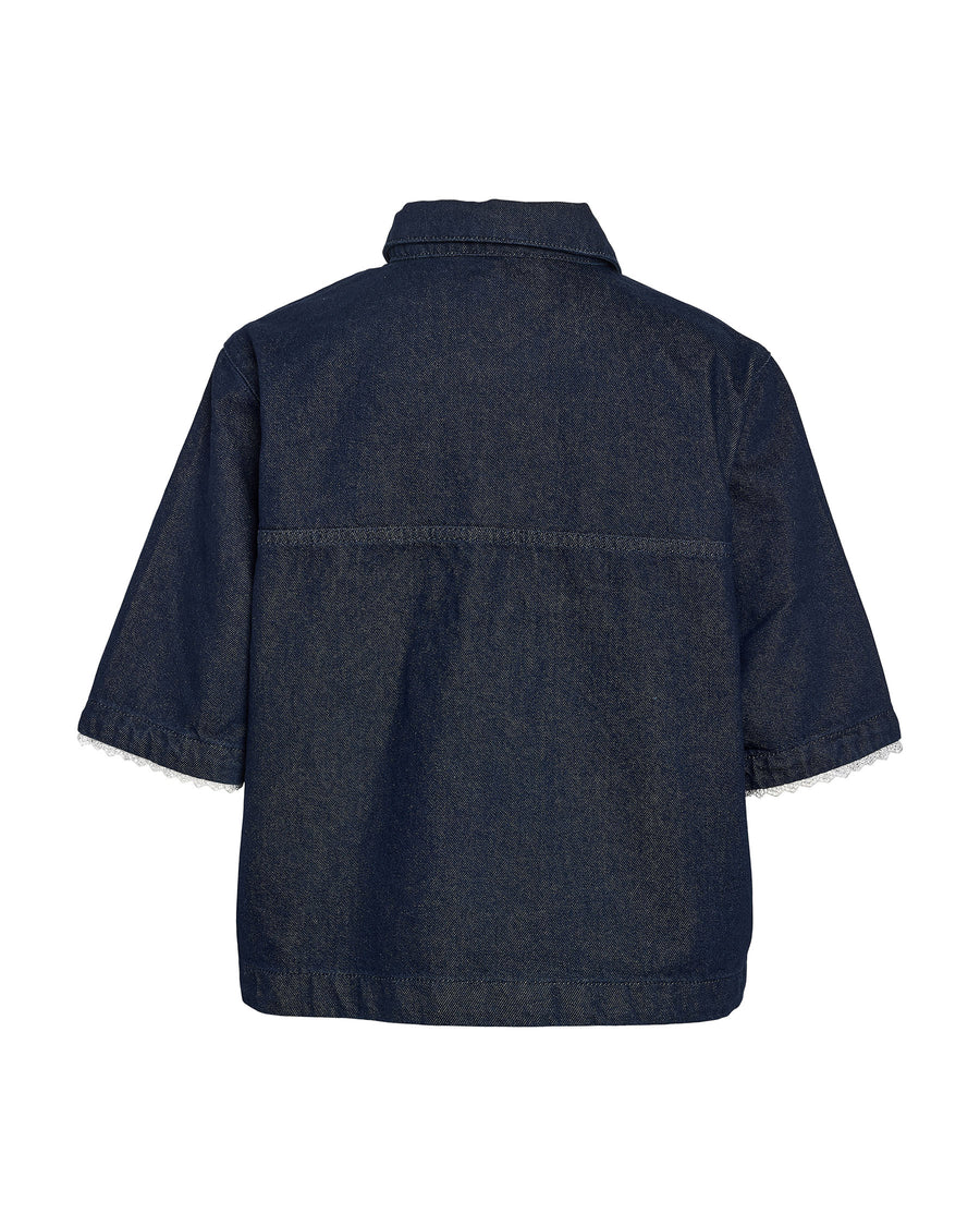 NMINDIE DENIM LACE SHIRT