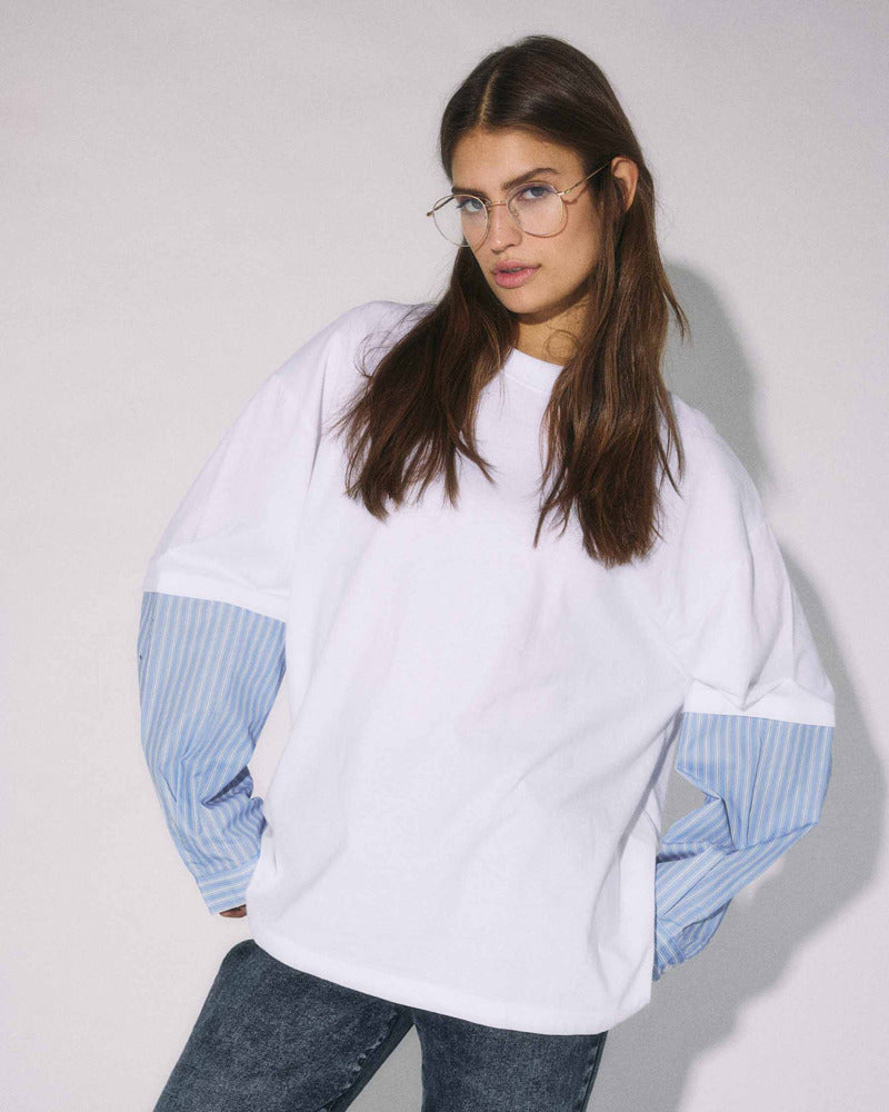NMFREJA BELLE L/S MIX SHIRT