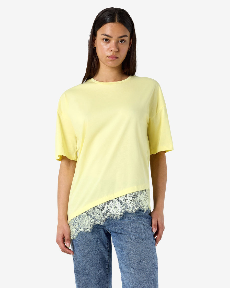 NMEASY LACE DETAIL T-SHIRT