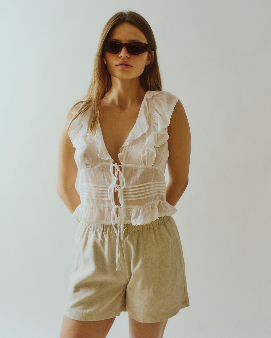 Purmathilda linen shorts