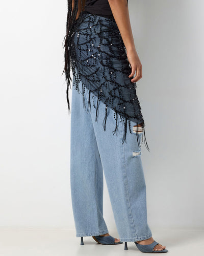 NMDAZZLE SEQUIN WRAP SKIRTThumbnail