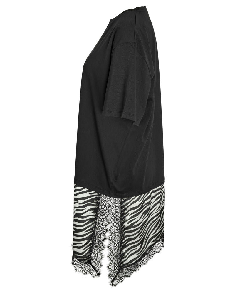 NMFILLA S/S OVERSIZE SATIN