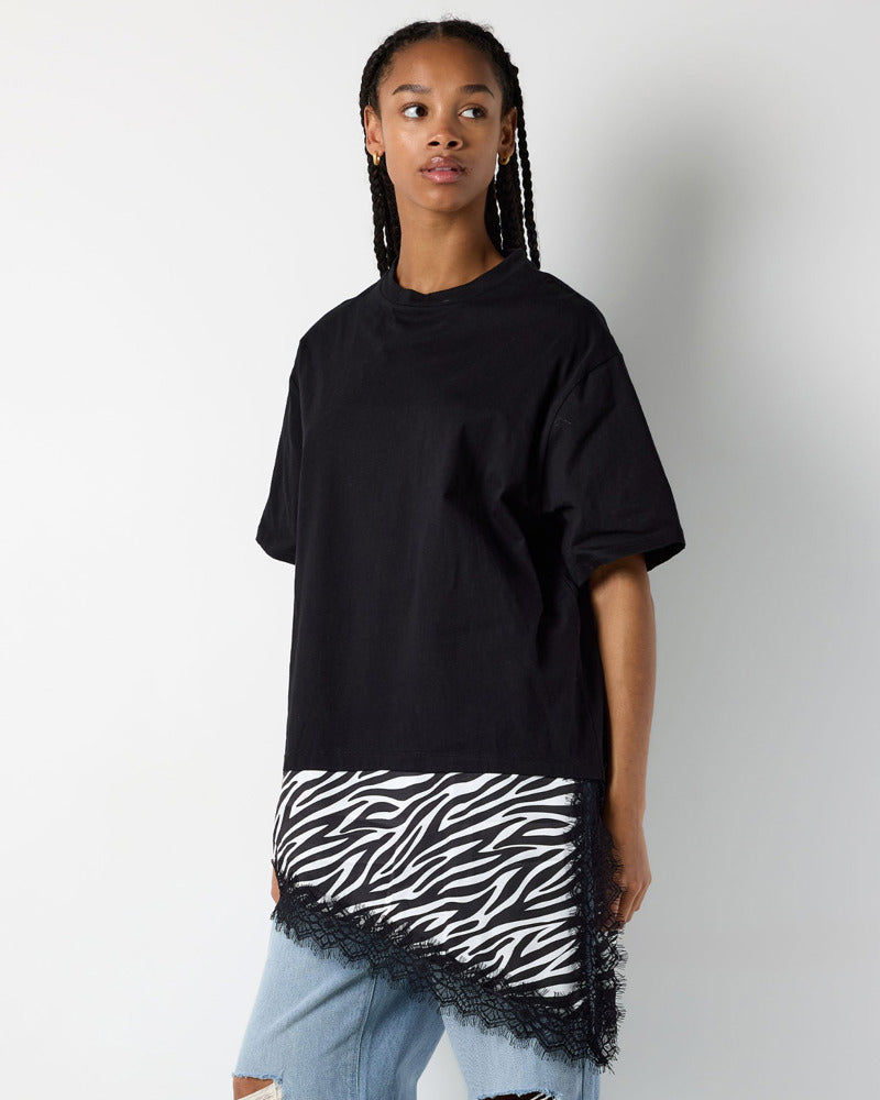 NMFILLA S/S OVERSIZE SATIN