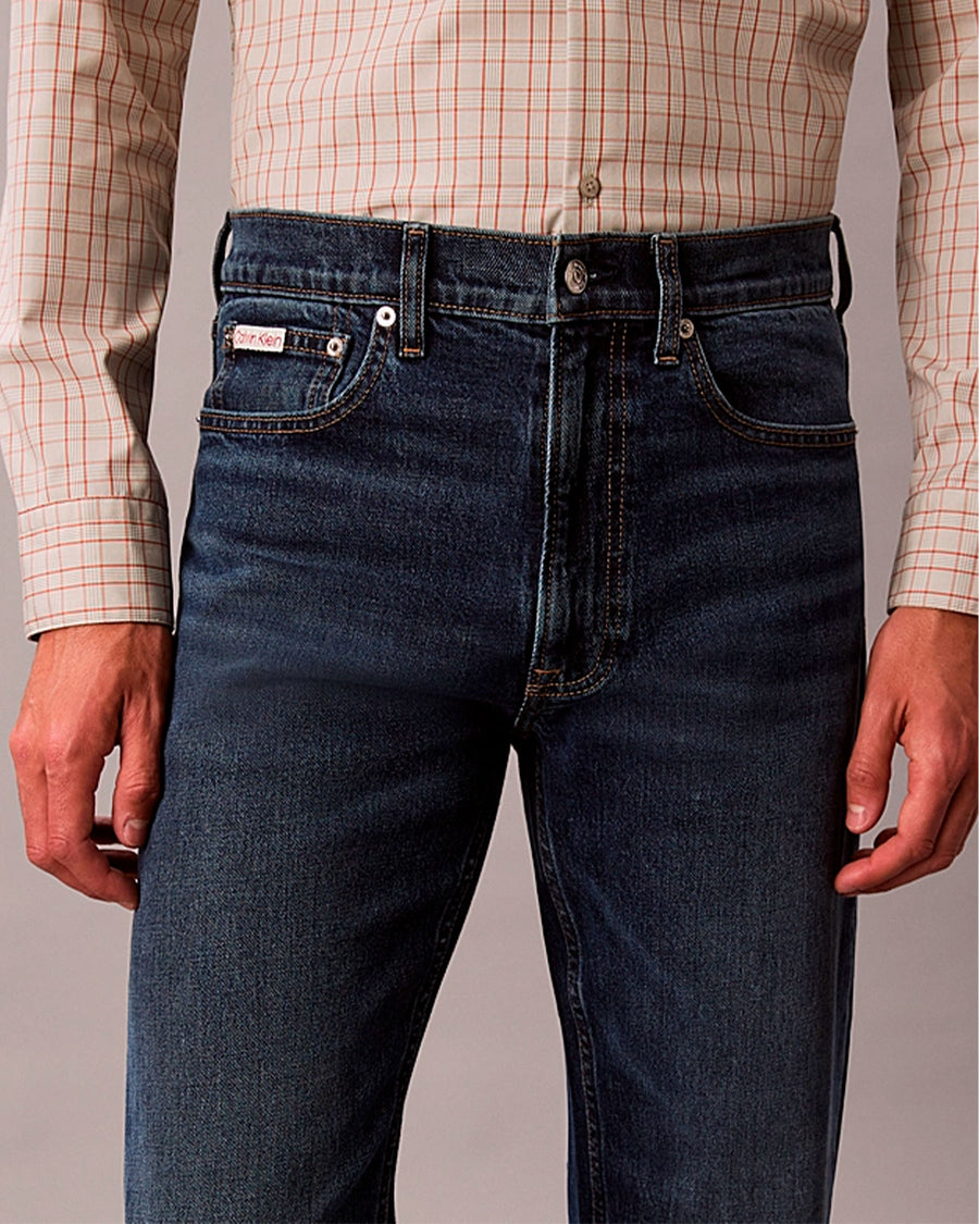 STNDRD STRGHT OIL SLICK JEANS