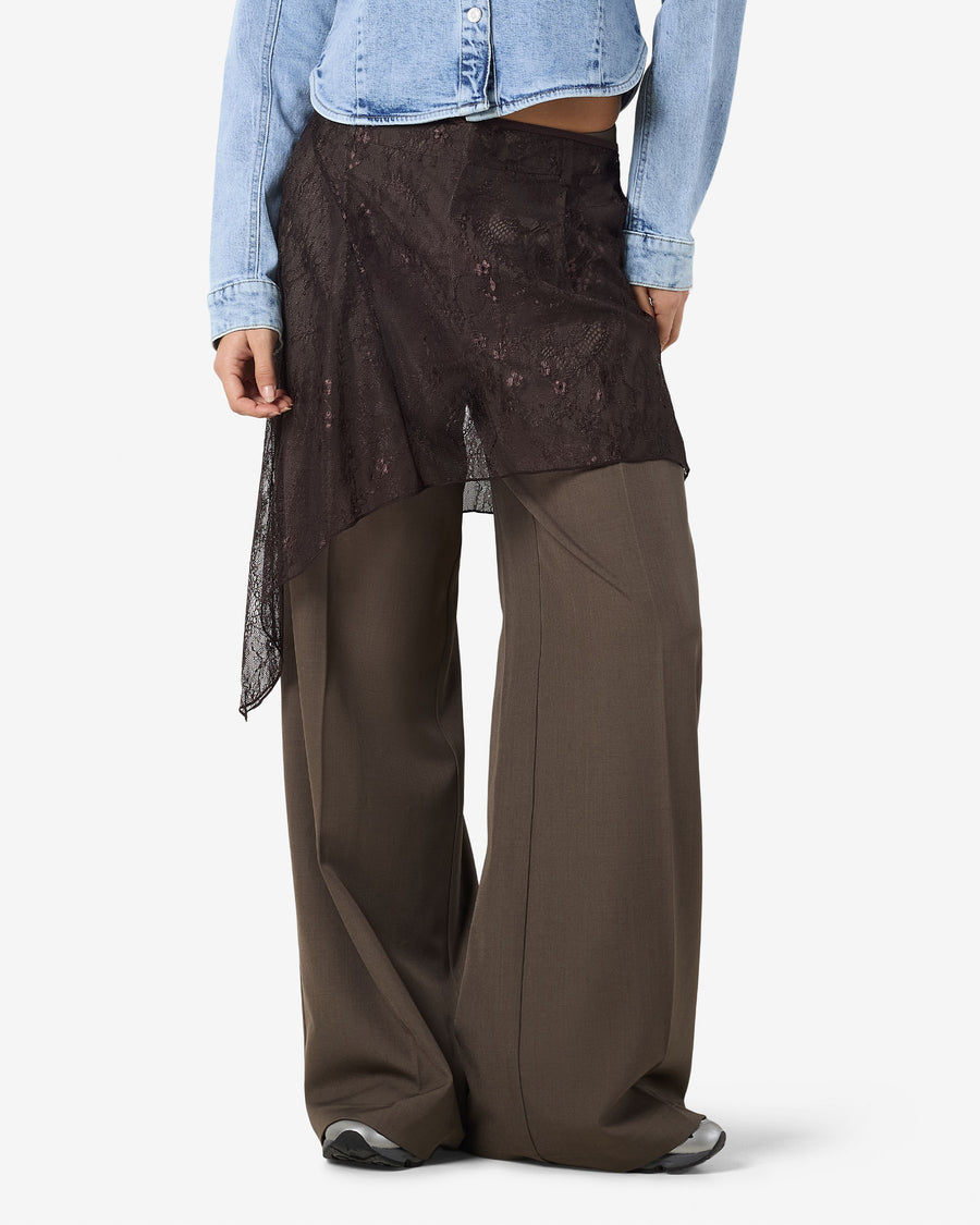 NMIDA ELASTICATED LACE SKIRT