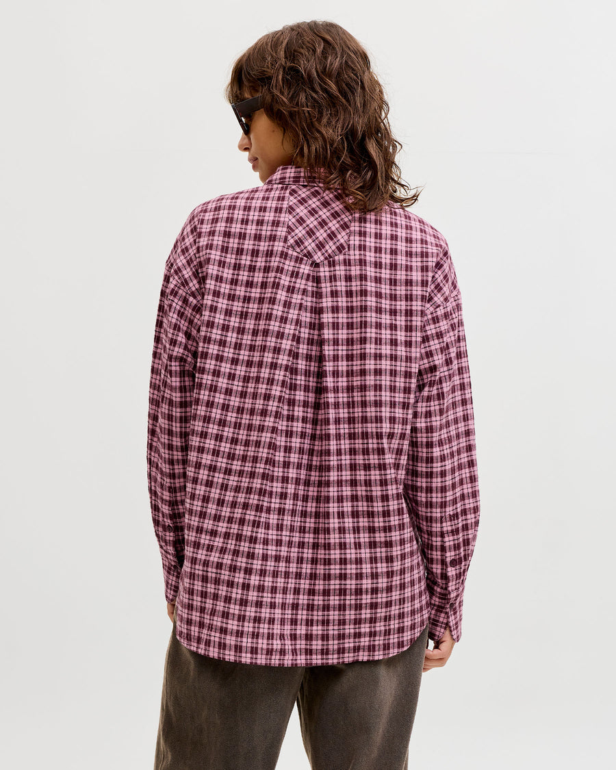 JXJAMIE FLANNEL DETAIL SHIRT