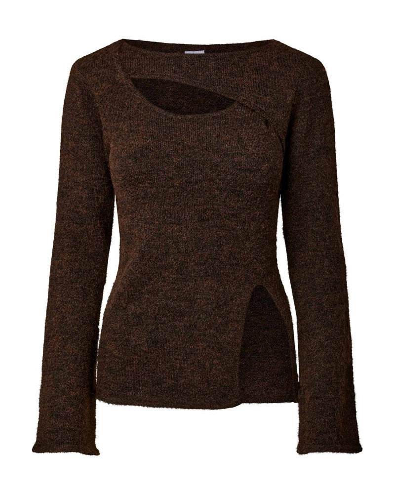 PCVALLIE SLIT KNIT