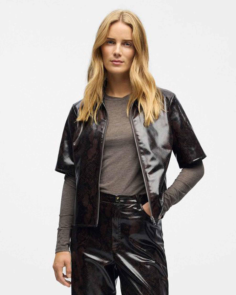 OBJEBBA S/S LO SNAKE TOP