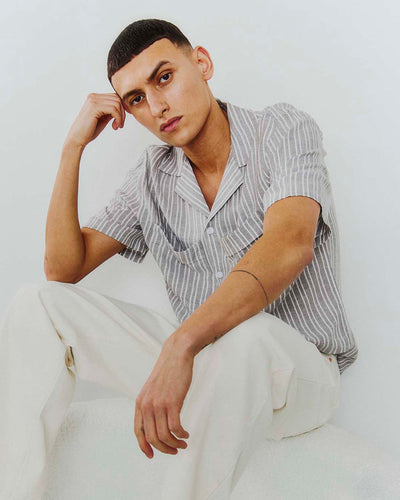 Silvio linen shirt ssThumbnail