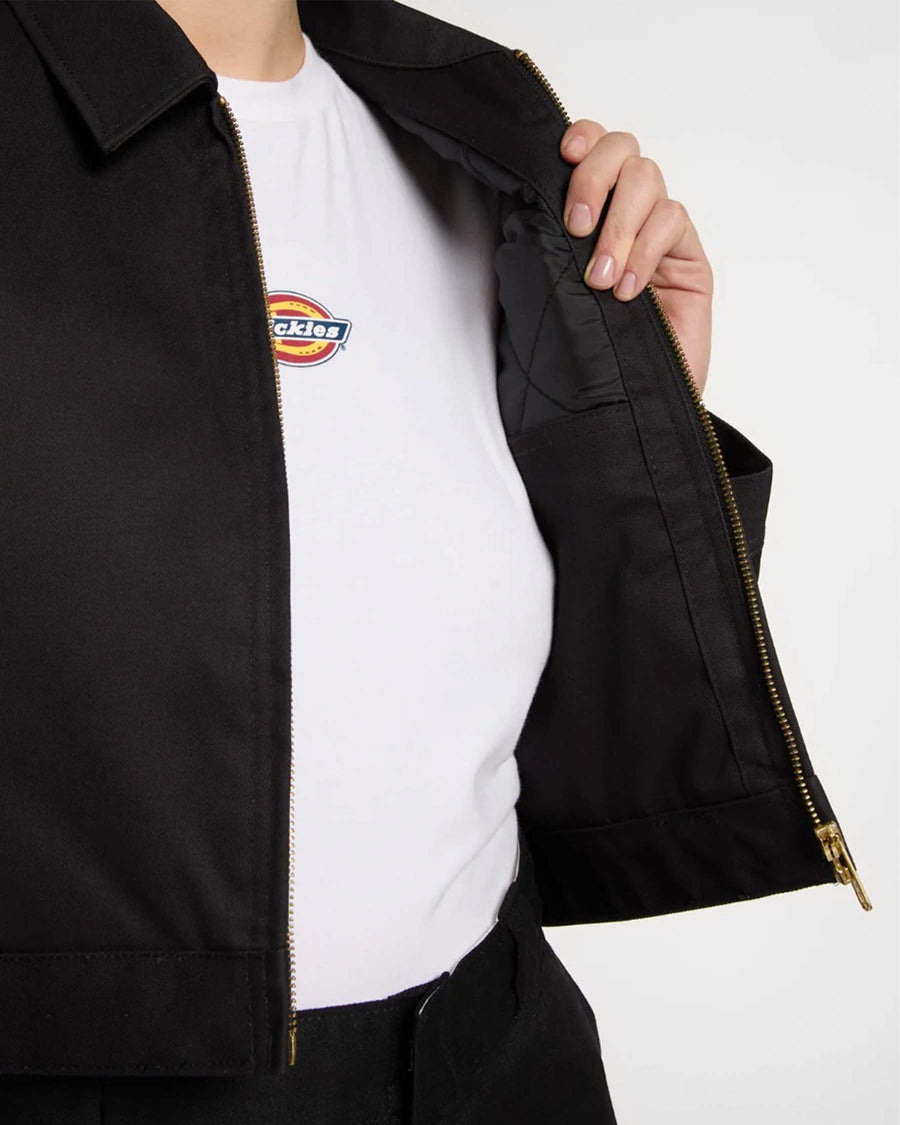 LINED EISENHOWER CROP W