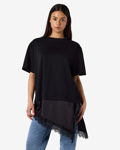 NMFILLA OVERSIZE SATIN LACE TEEThumbnail