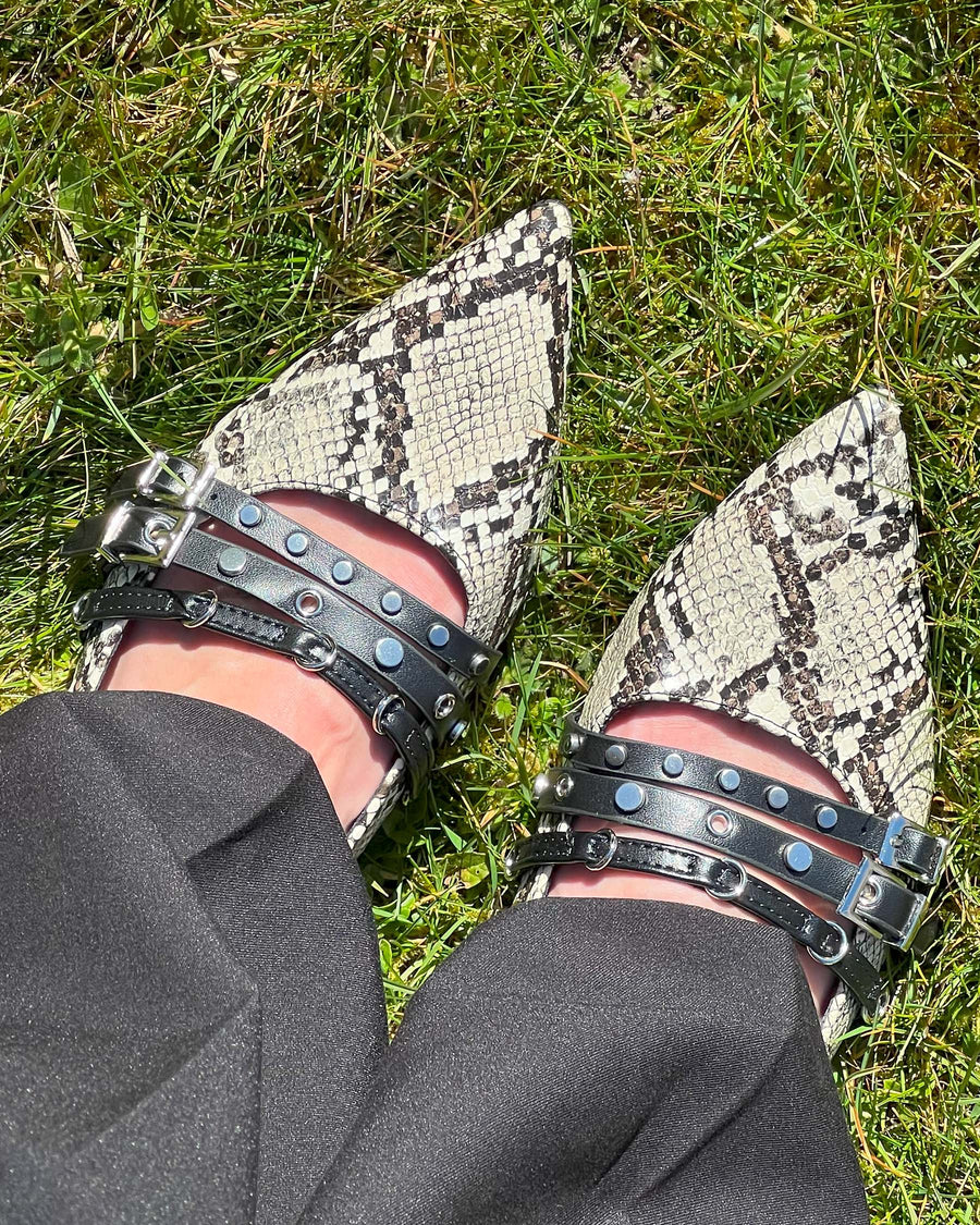 Sally snake slingback