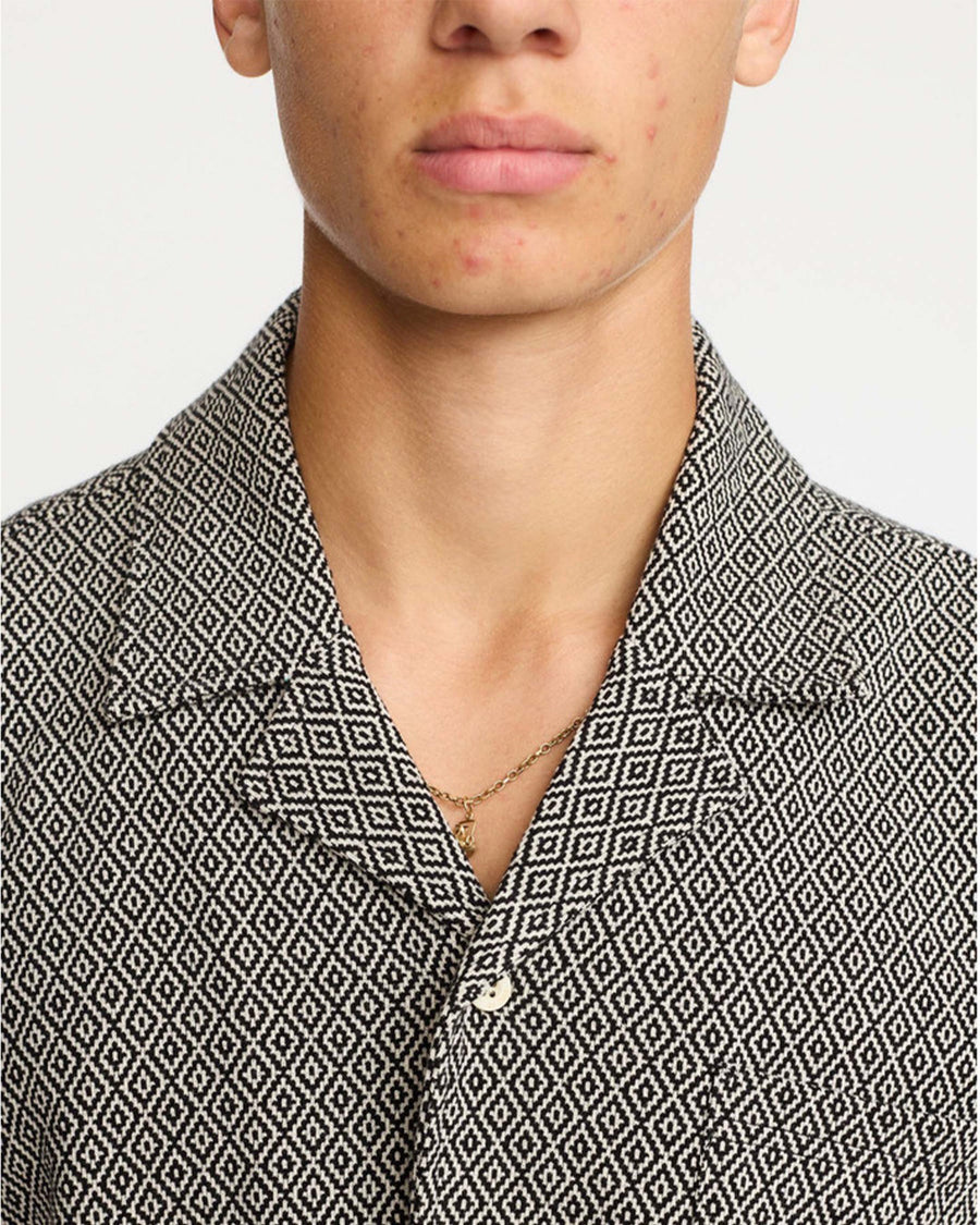 Jaquard SS Cuban Shirt