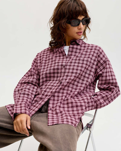 JXJAMIE FLANNEL DETAIL SHIRTThumbnail