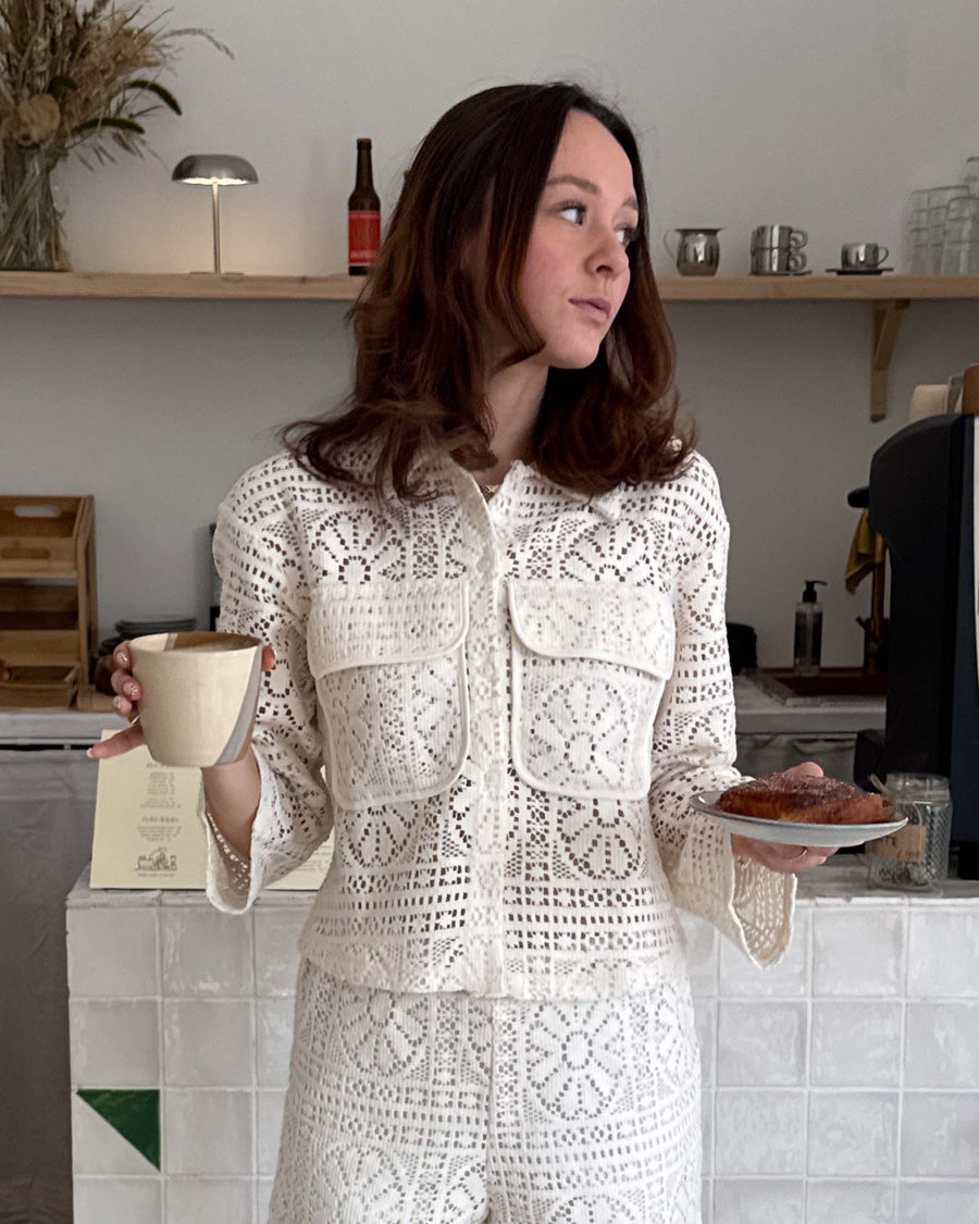 VIMERINDA CROCHET L/S CARDIGAN