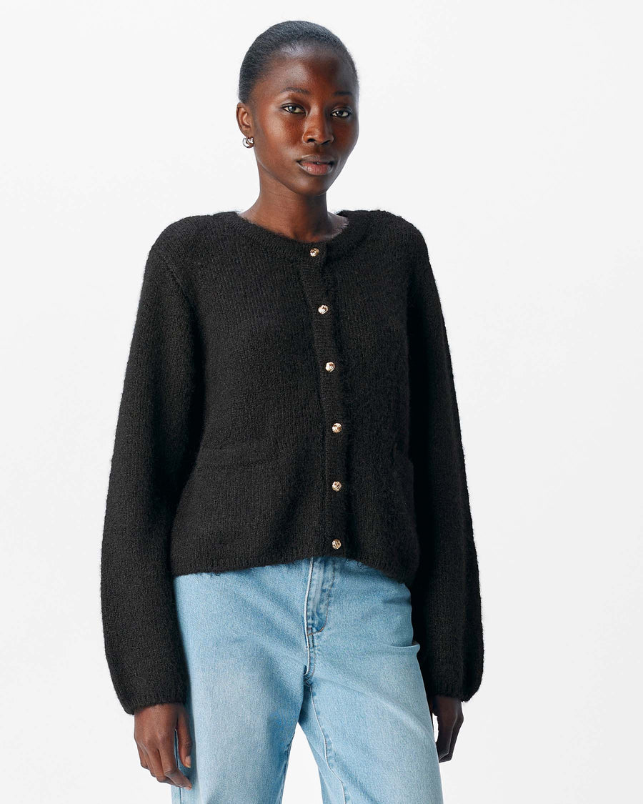 OBJSAGGIA RE L/S KNIT CARDIGAN