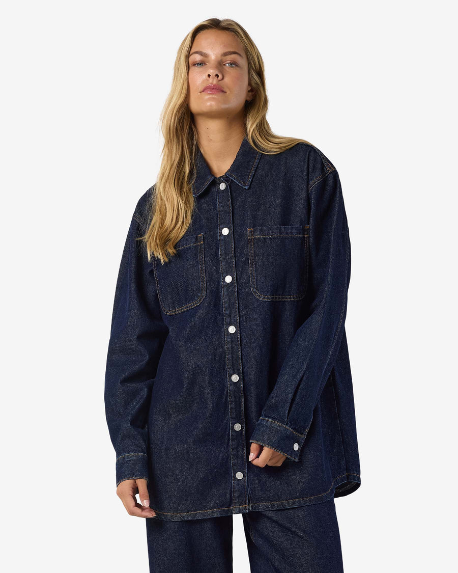 NMALVA L/S DENIM SHACKET