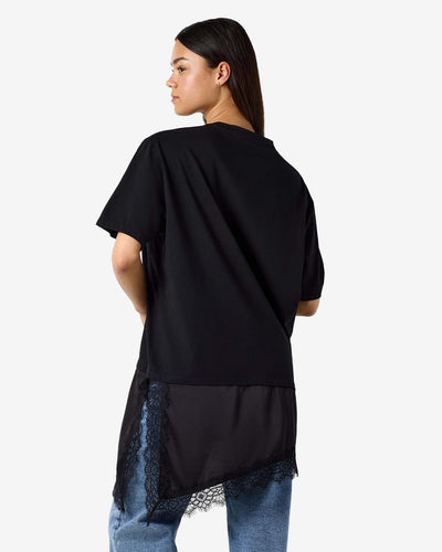 NMFILLA OVERSIZE SATIN LACE TEEThumbnail