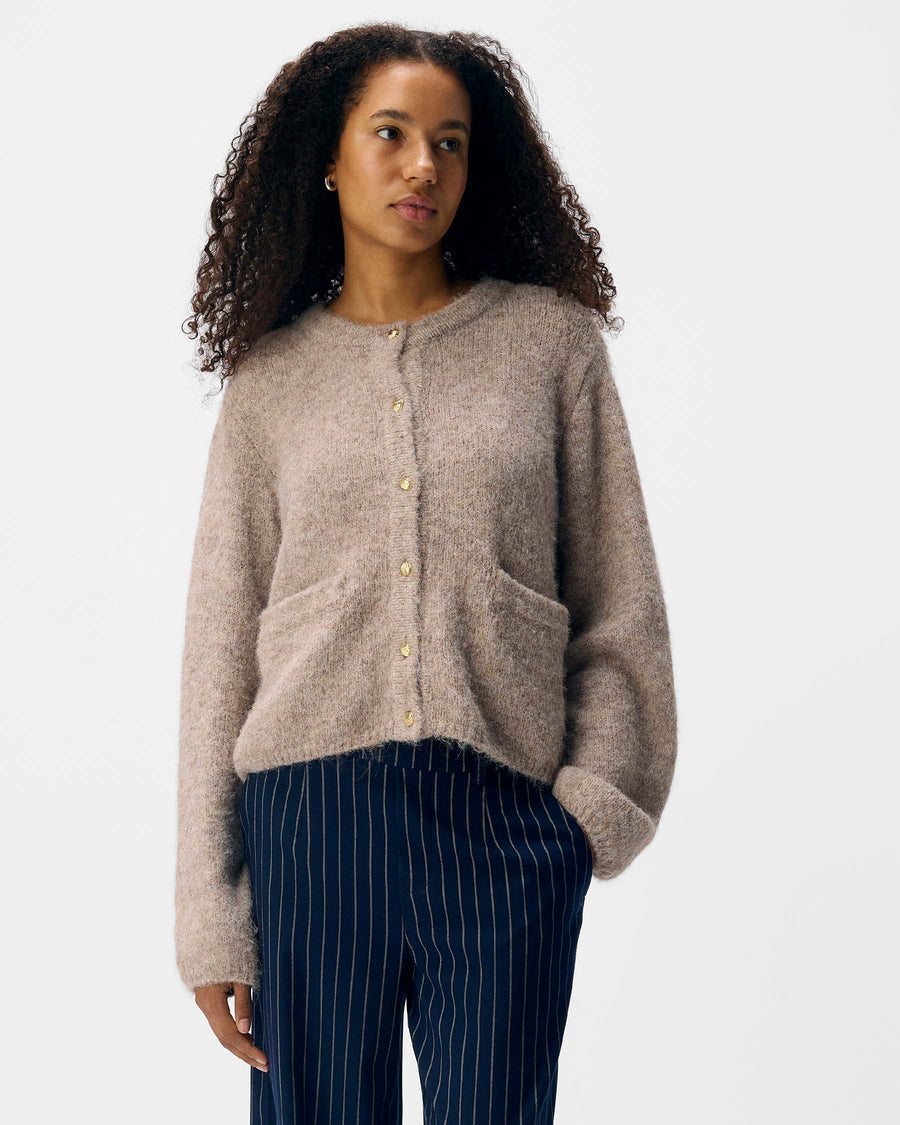 OBJSAGGIA RE L/S KNIT CARDIGAN