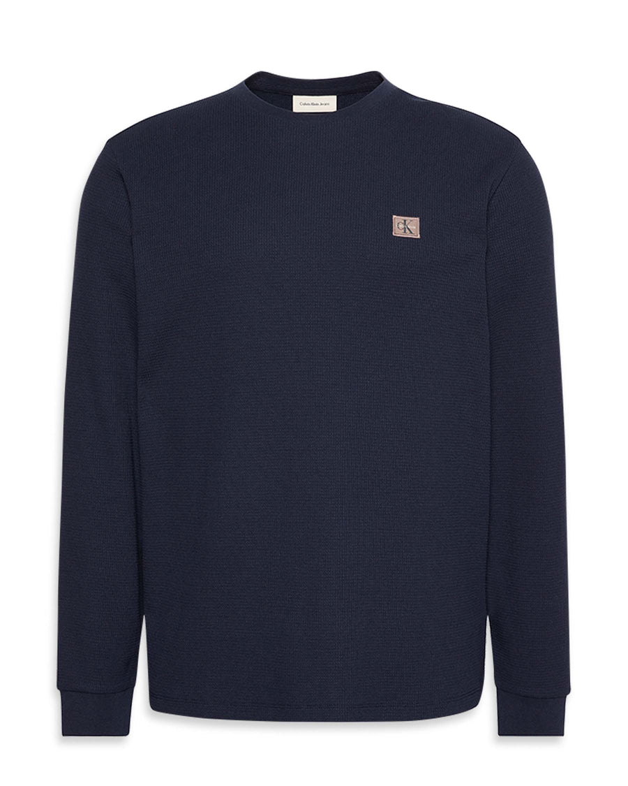 LS WAFFLE BADGE CREWNK TEE