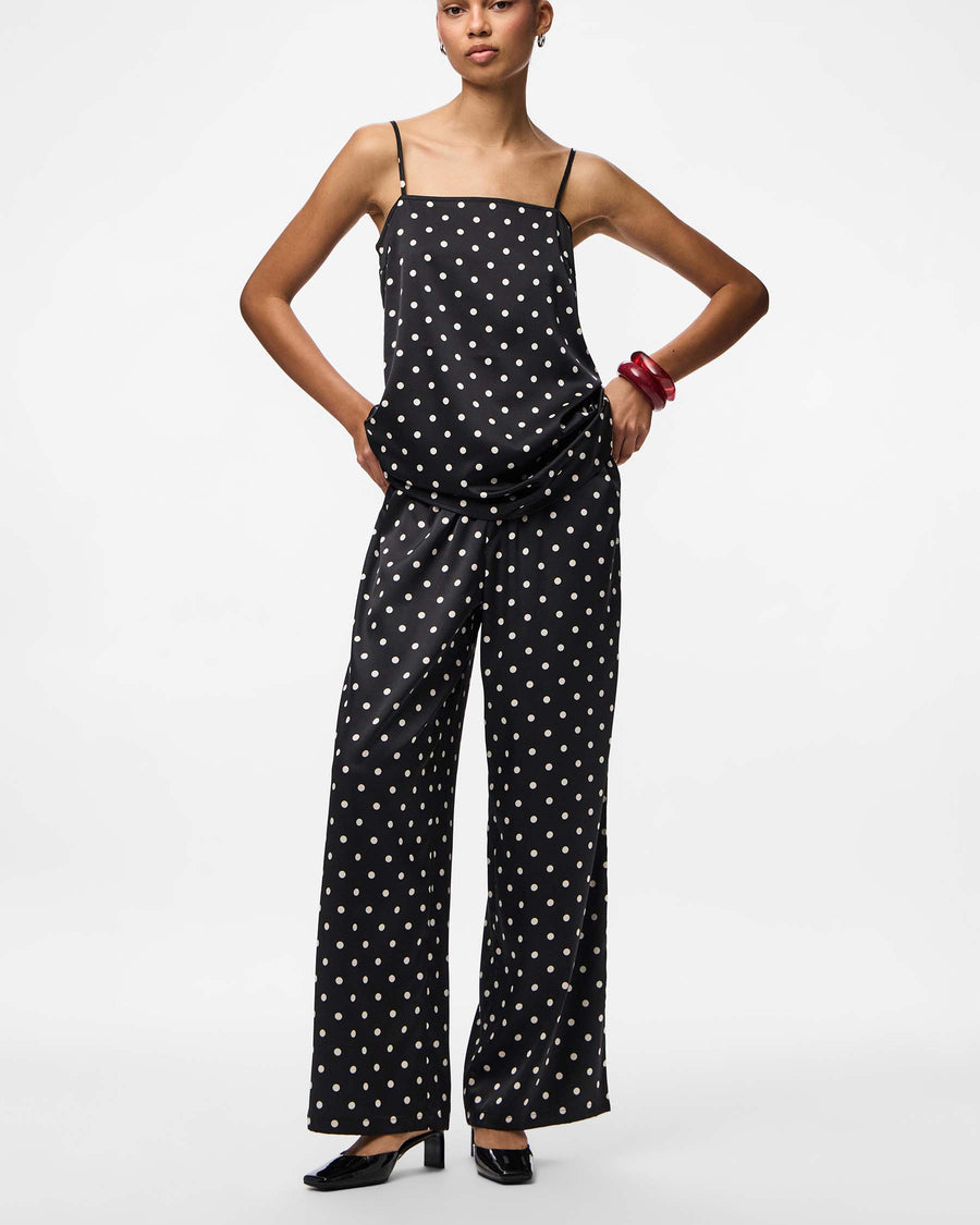 PCJYTTA STRAIGHT SATIN PANTS