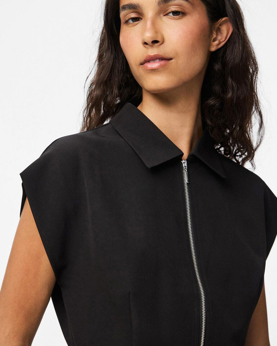 PCMORGAN SL SHORT ZIP DRESS