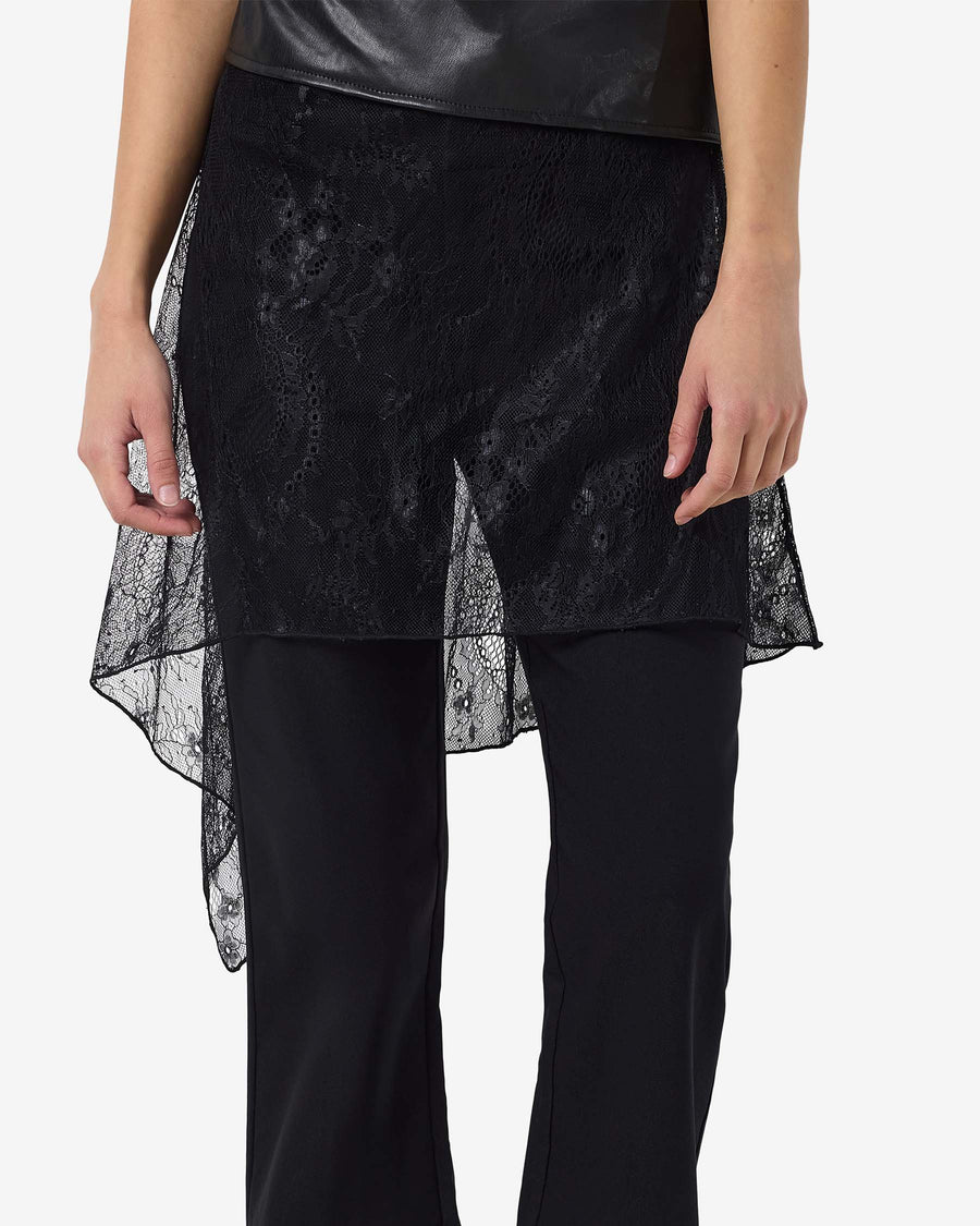 NMIDA ELASTICATED LACE SKIRT