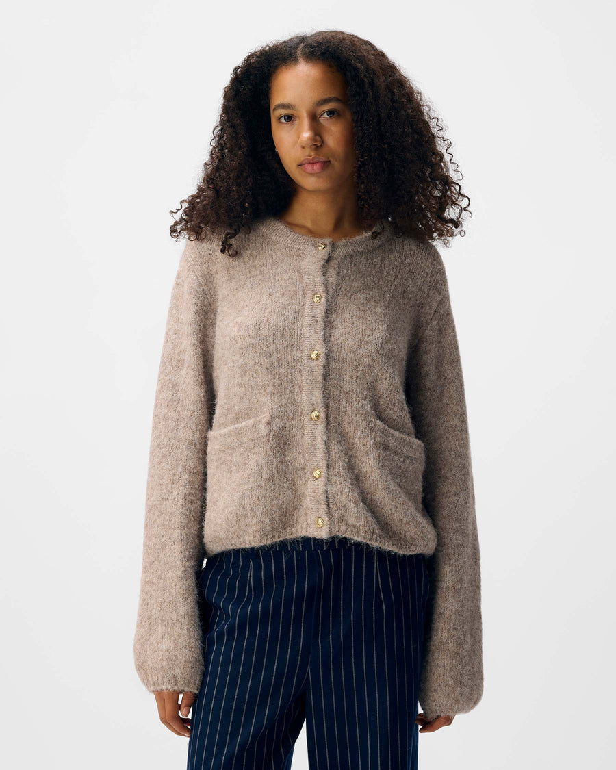 OBJSAGGIA RE L/S KNIT CARDIGAN