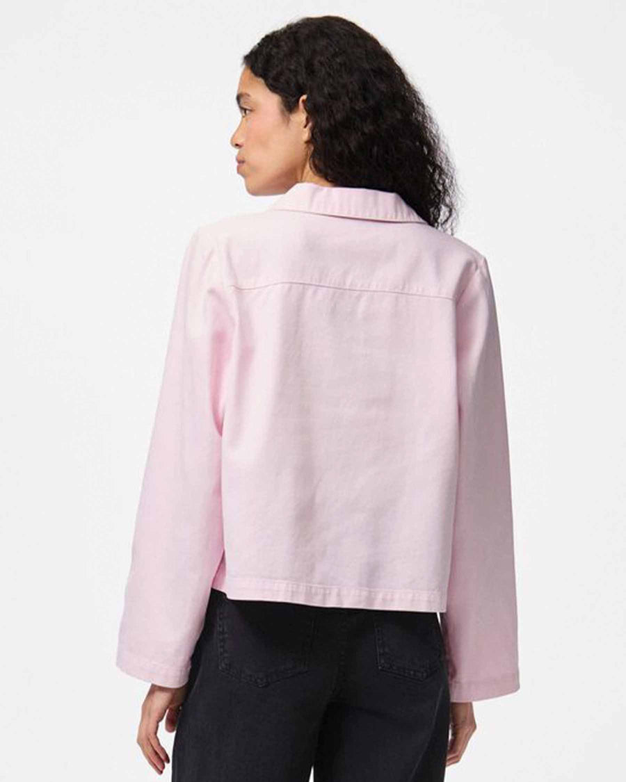 PCFLORA DENIM TIE BLOUSE