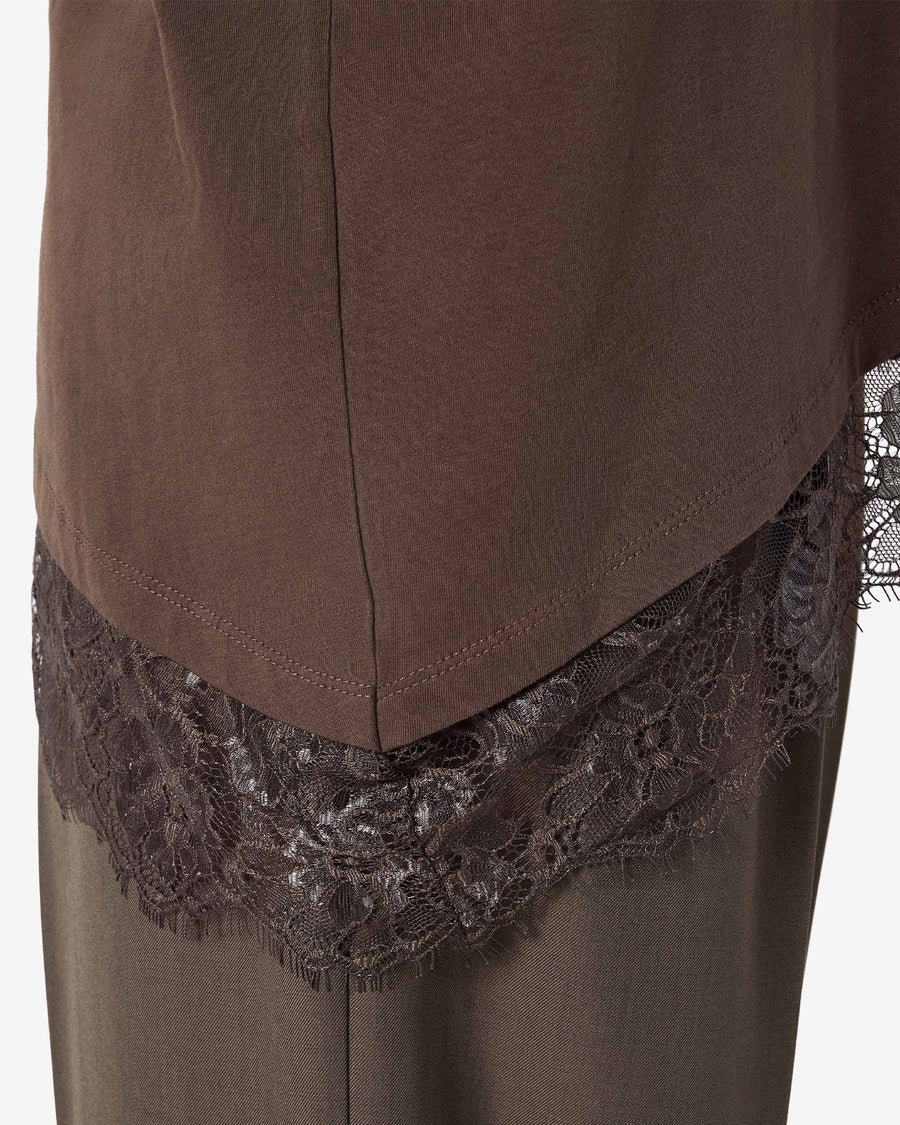 NMEASY LACE DETAIL T-SHIRT