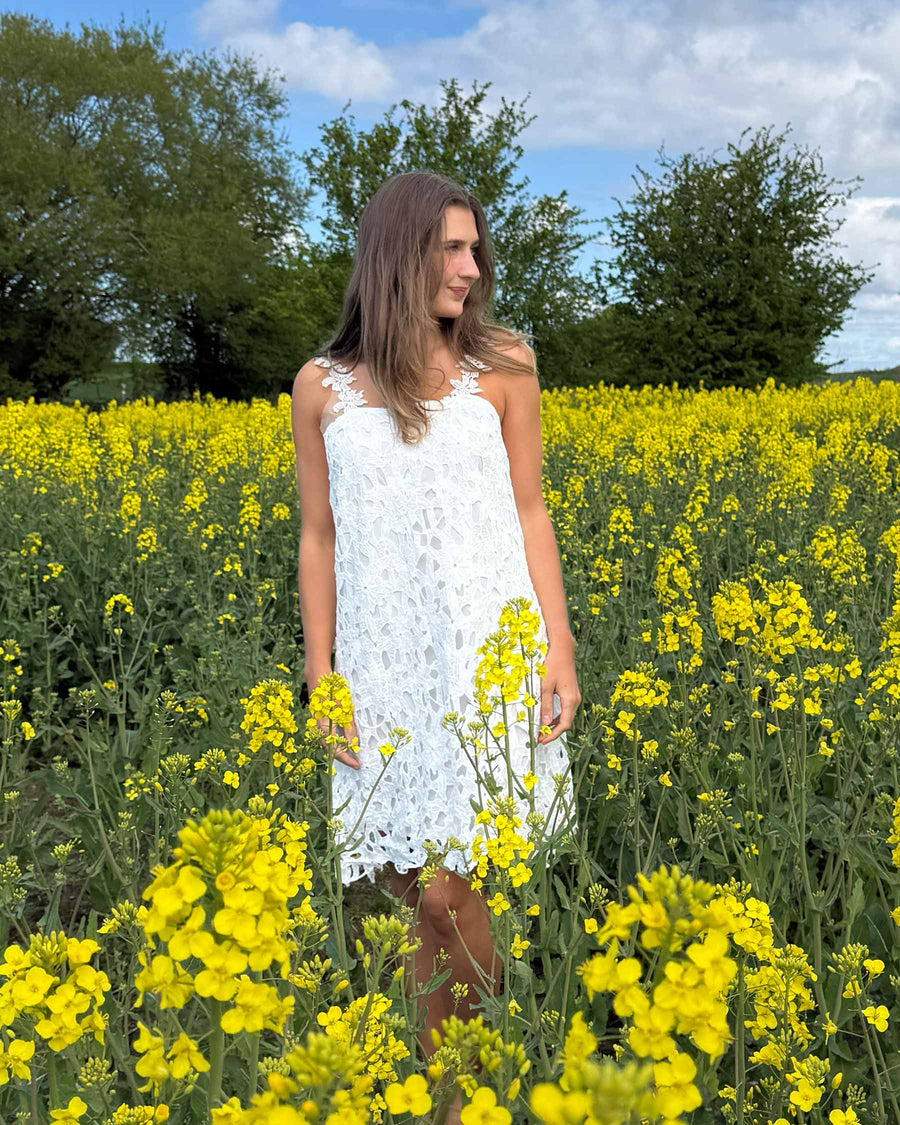 Pcmarisa lace short dress