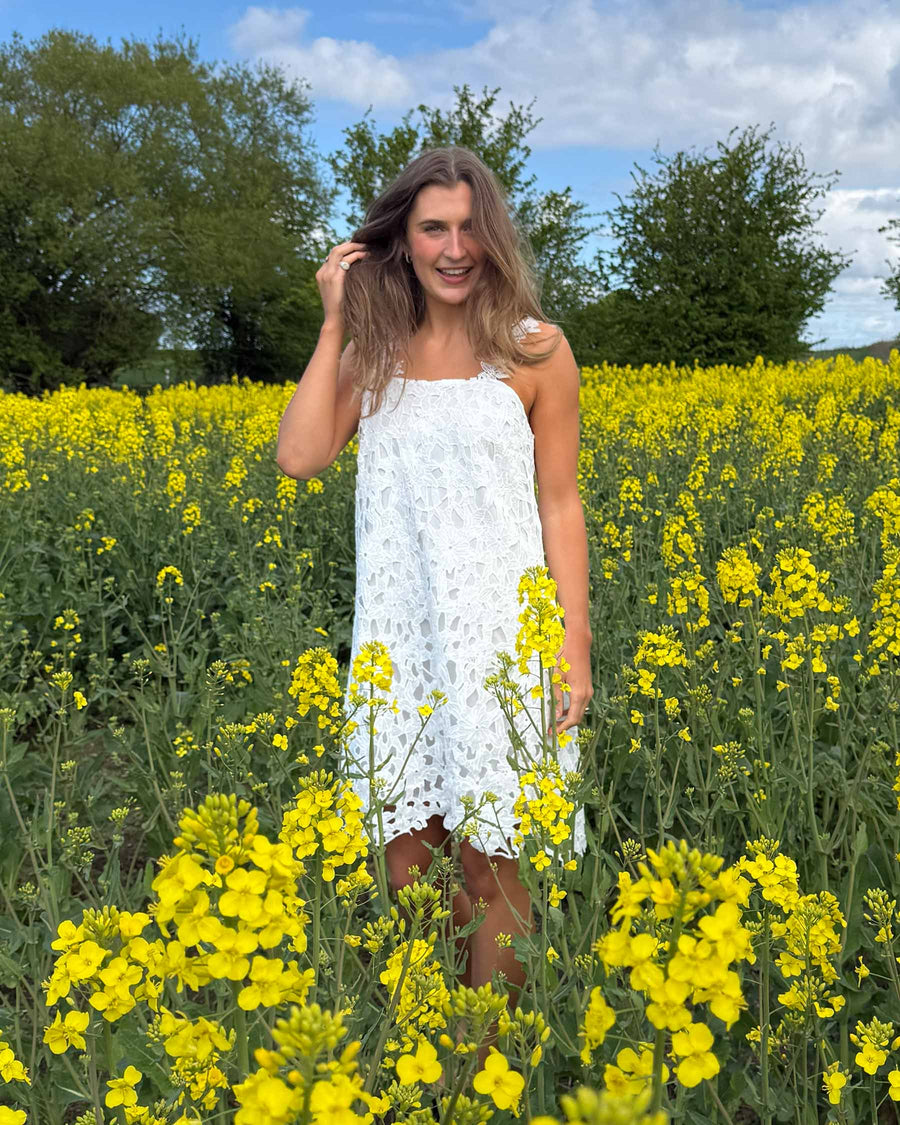 Pcmarisa lace short dress