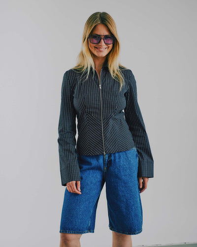 Cath check zip shirtThumbnail