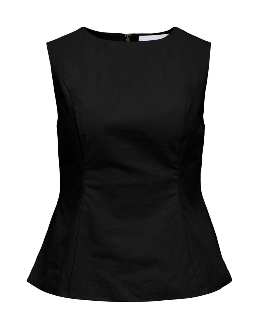 OBJYAYA S/L RE PEPLUM TOP
