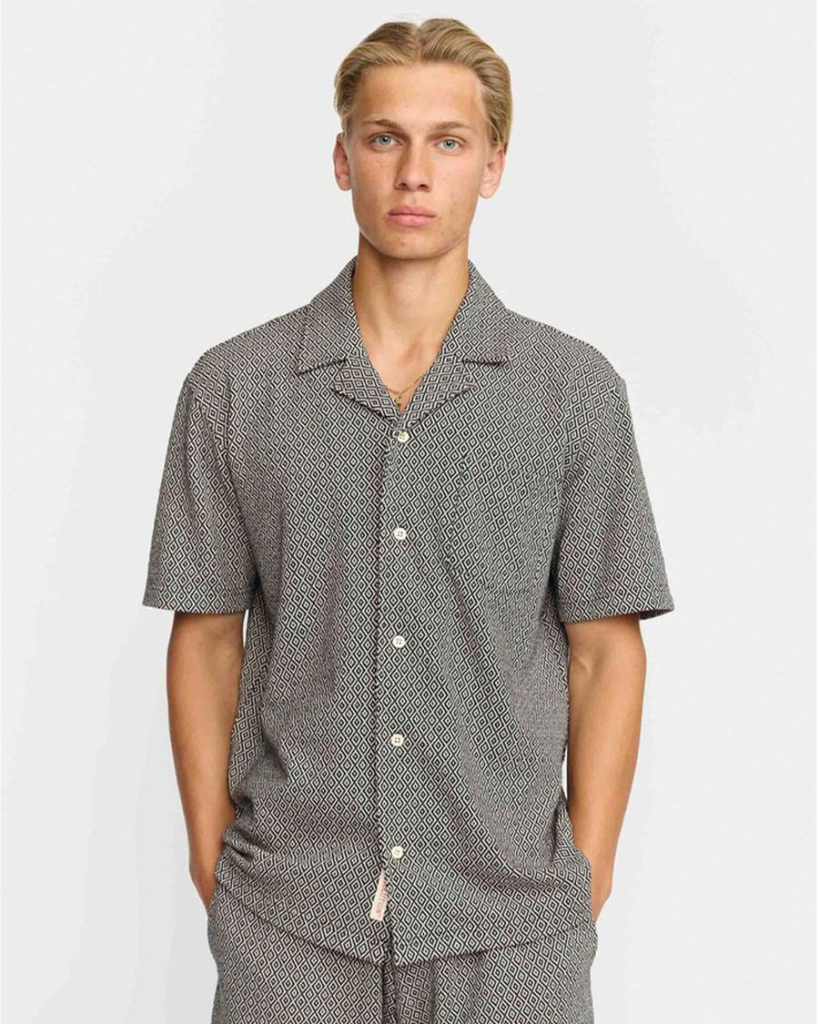 Jaquard SS Cuban Shirt