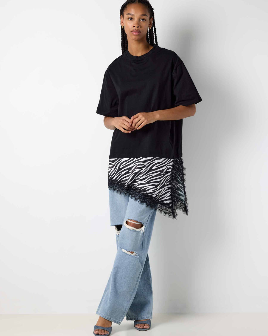 NMFILLA S/S OVERSIZE SATIN