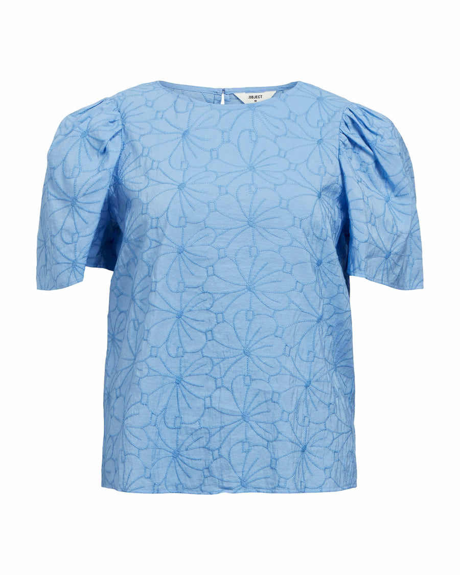 OBJILLY S/S RE O-NECK TOP