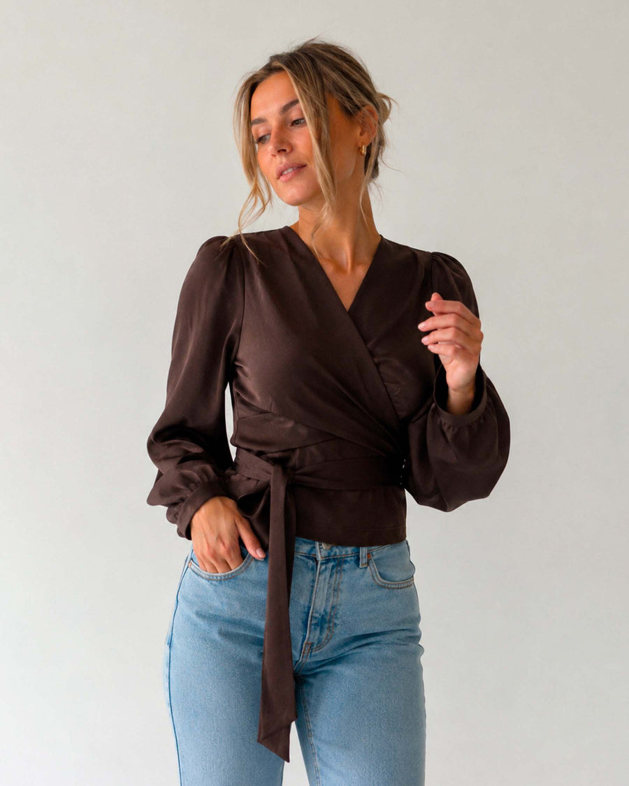 Renna satin blouse