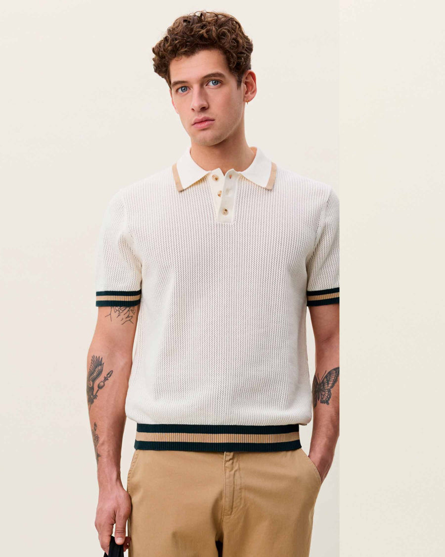 Lace Knitted Polo