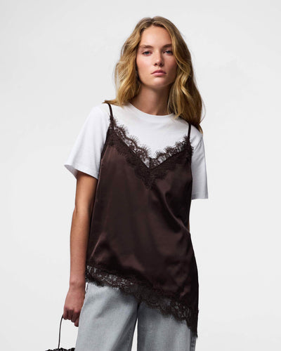 PCNOMI STRAP SATIN LACE TOPThumbnail