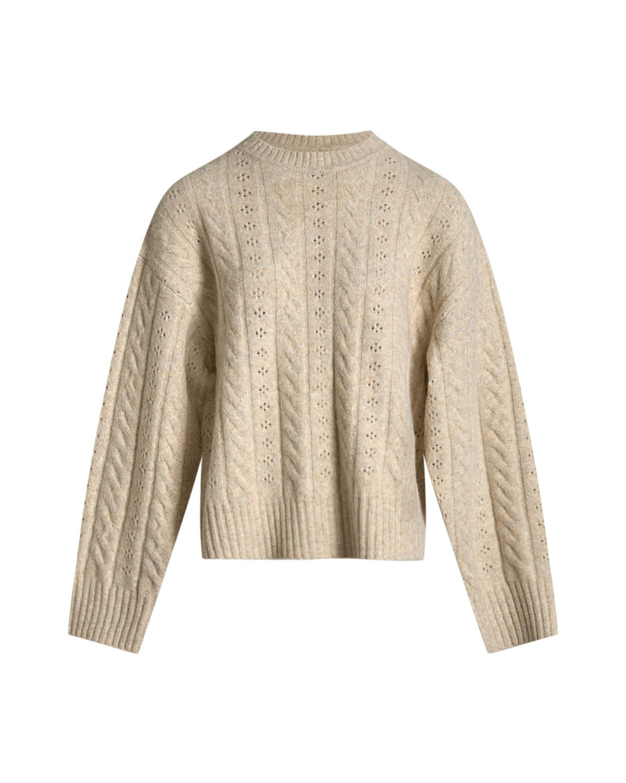 Petale cable knit blouse