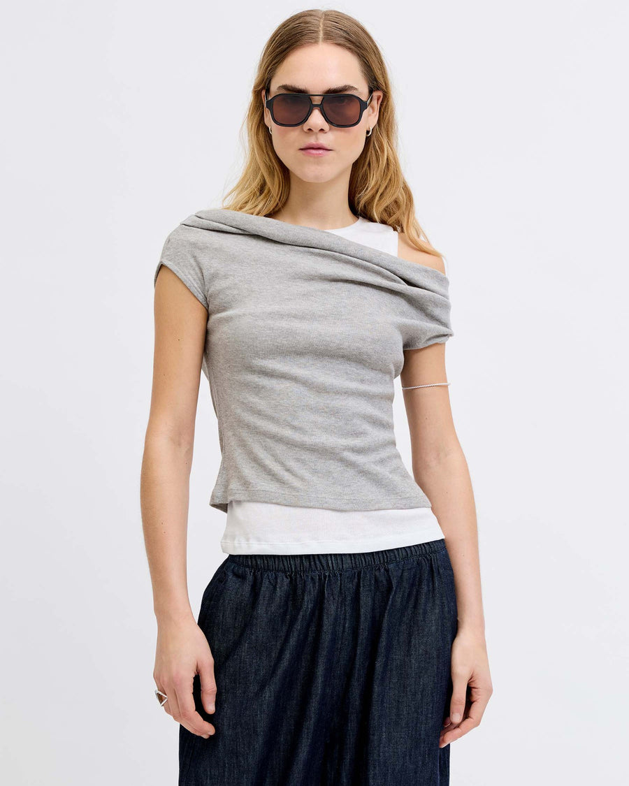 JXHENNA OFF LAYERING TOP
