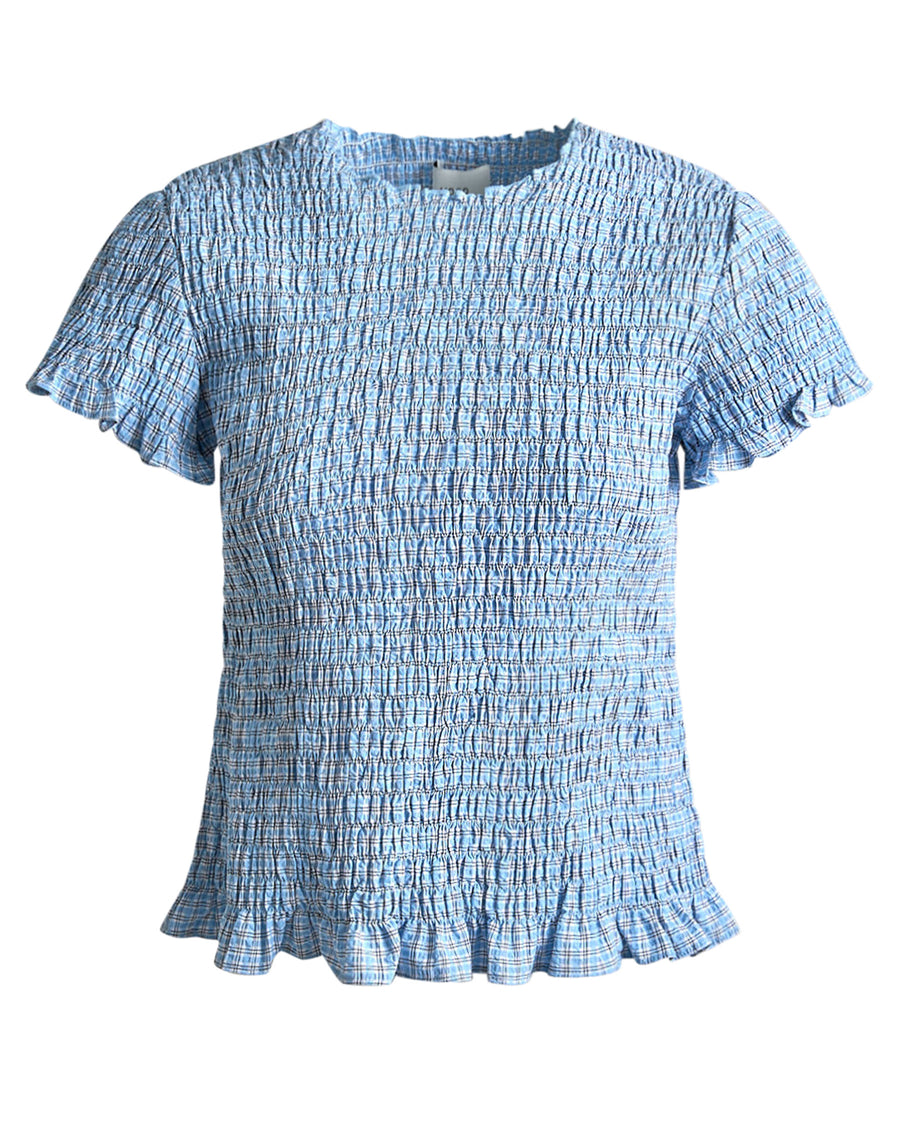 Sallie small check blouse