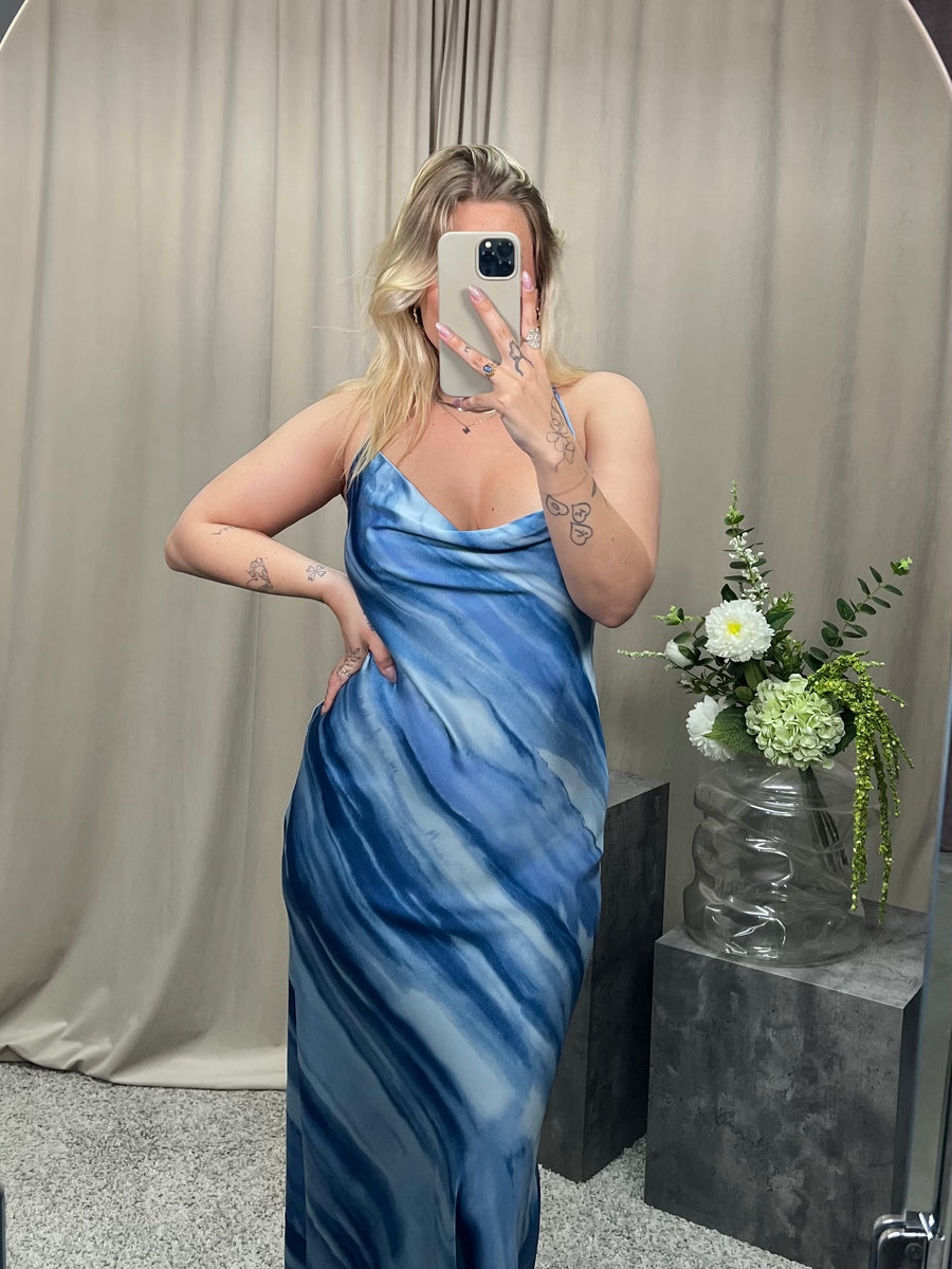 Objsally maxi slip dress