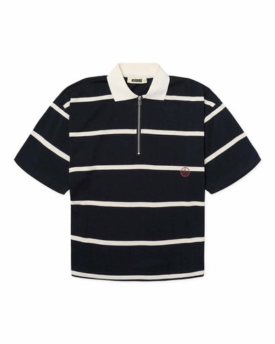 WBHiro S/S Stripe Zip PoloThumbnail