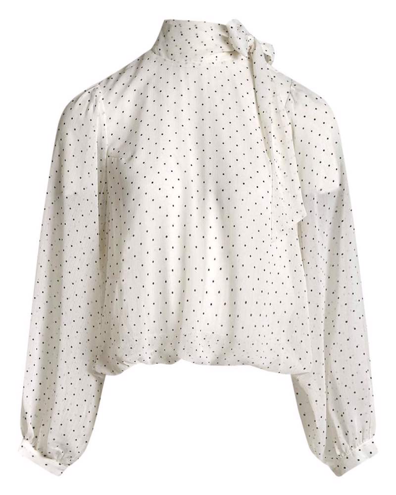 Dorisa dot blouse