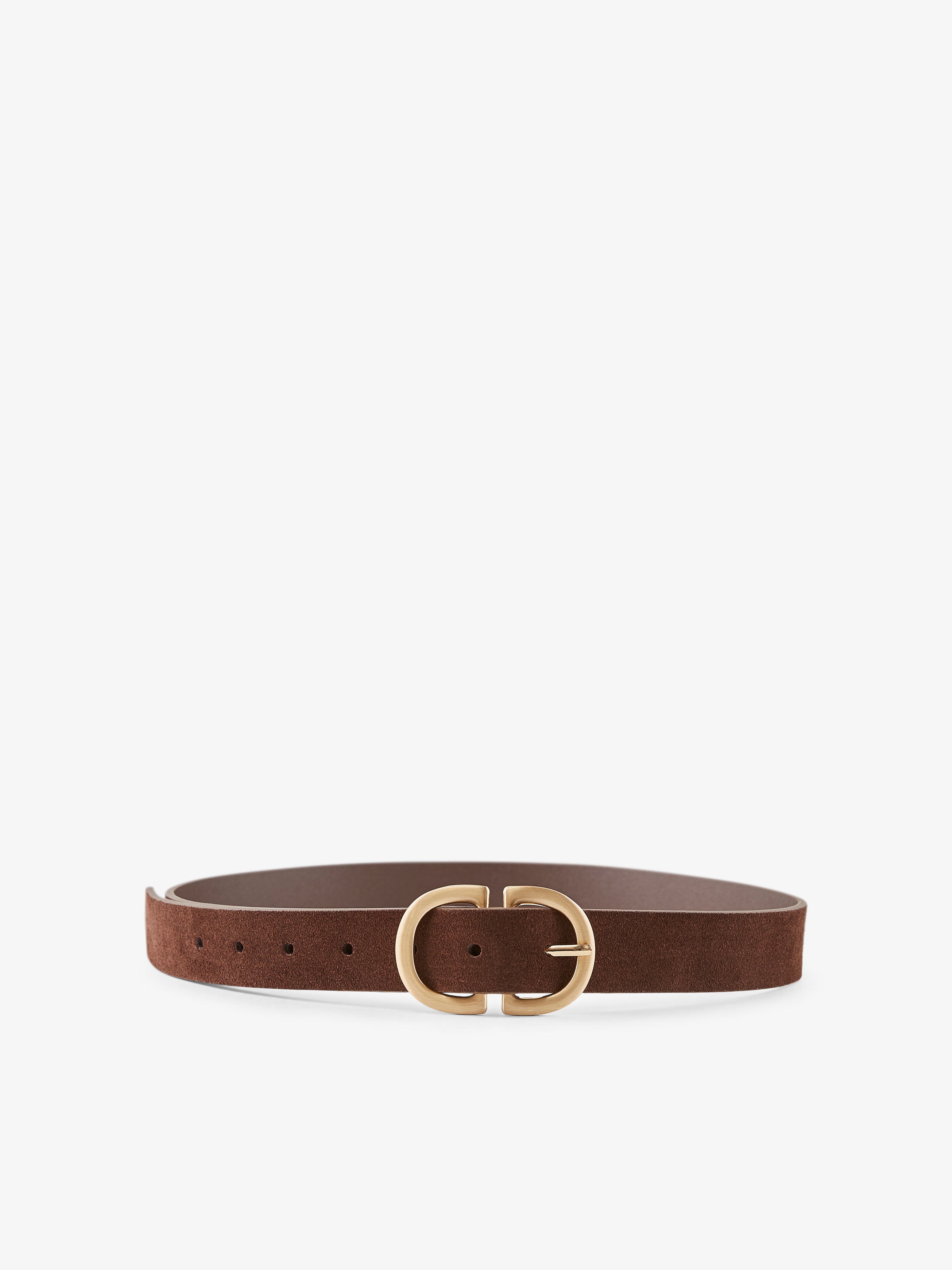Pieces Pcjuva Suede Jeans Belt Noos - Cognac - 95 cm