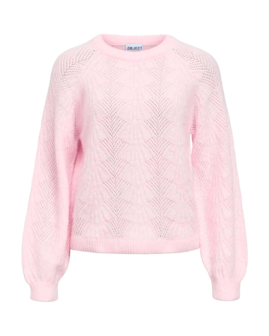 OBJFLORA RE L/S KNIT
