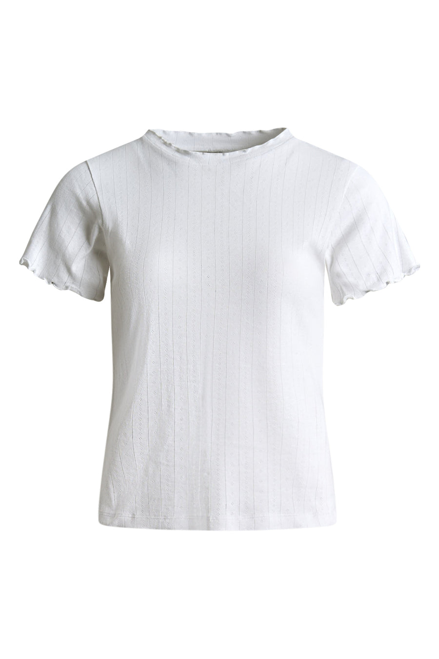 Puranine ss pointelle tee